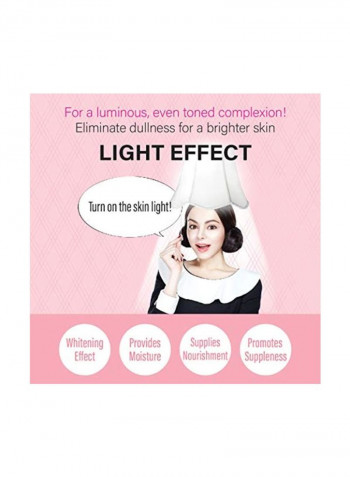 Pack Of 10 Light Effect Skin Tone Up Hydrogel Facial Sheet Mask