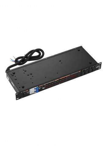 DB2-02 10-Outlet Rack Mount Power Sequence Controller Surge Protector With LED Display