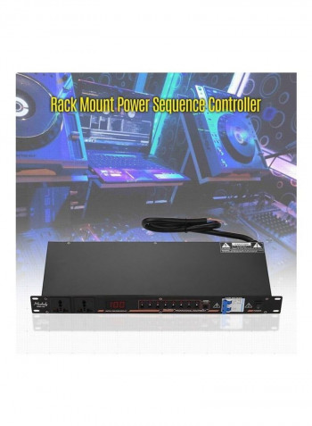 DB2-02 10-Outlet Rack Mount Power Sequence Controller Surge Protector With LED Display