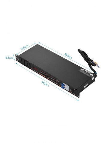 DB2-02 10-Outlet Rack Mount Power Sequence Controller Surge Protector With LED Display