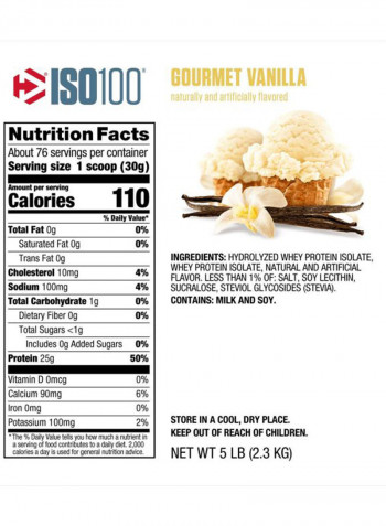 00% Whey Protein Isolate Cookies And Cream