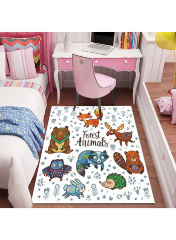 Animal Pattern Floor Rug Multicolour 120x160cm