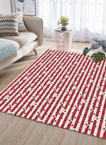 1 Piece Bedroom Rug Stripe Pattern Eco-friendly Modern Style Carpet Red 120*160(W*L)cmcm