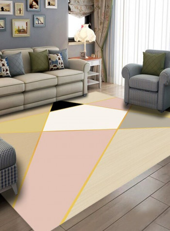 1 Piece Living Room Rug Geometric Pattern Sweet Anti-Slip Carpet multicolour 120*160(W*L)cmcm