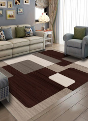 1 Piece Bedroom Rug Color Block Geometric Pattern Nordic Style Carpet multicolour 120*160(W*L)cmcm