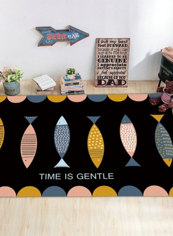 1 Piece Bedroom Rug Fish Pattern Cartoon Soft Carpet multicolour 120*160(W*L)cmcm