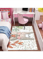 1-Piece Foldable Fashion Cartoon Carpet Multicolour 120x160cm