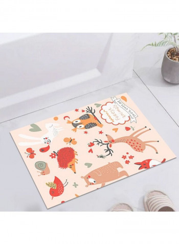 Sweet Animal Pattern Carpet Multicolour 120 x 160cm