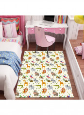 Animal Pattern Anti-Slip Carpet Multicolour 120 x 160cm
