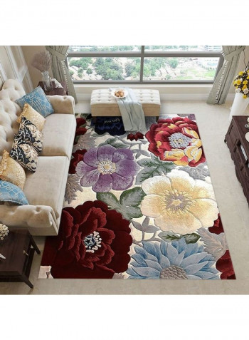 Floral Printed Carpet Multicolour 140x200cm
