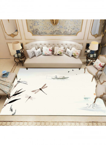 Luxury Classic Anti-Slip Carpet White 120 x 160cm