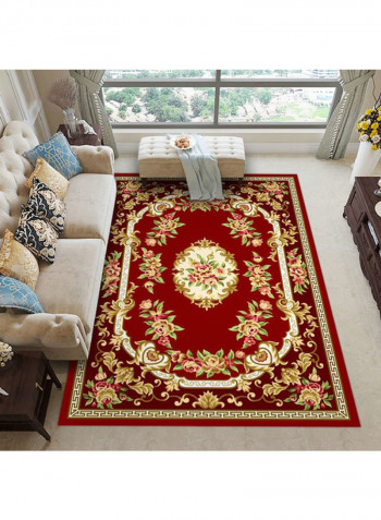 Flowers Printed Mat Red 140*200cm