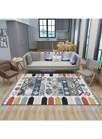 Removable Nordic Style Non-Toxic Carpet Multicolour 120 x 160cm