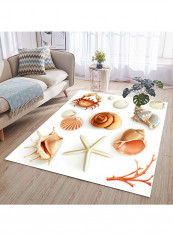 Bedroom Rug Fashion Underwater World Pattern Eco-friendly Carpet Multicolour 120 x 160cm