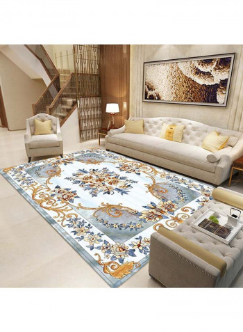 Bohemia Style Flower Pattern Rug Multicolour 140x200cm