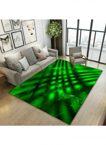 Geometric Pattern Floor Rug Green 120x160cm