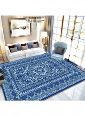 European Style Soft Rug Blue 120x160cm