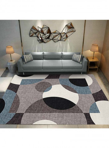 Simple Geometric Pattern Anti-Slip Carpet Multicolour 120x160cm