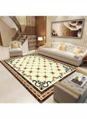 European Style Geometric Pattern Soft Mat Multicolour 140 x 200cm