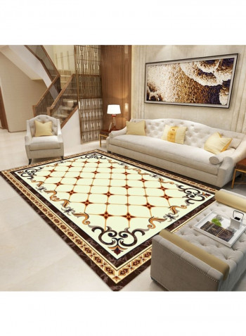 European Style Geometric Pattern Soft Mat Multicolour 140 x 200cm