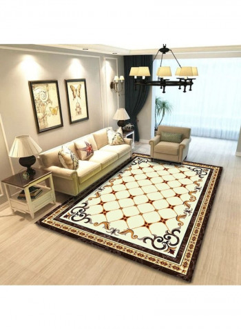 European Style Geometric Pattern Soft Mat Multicolour 140 x 200cm