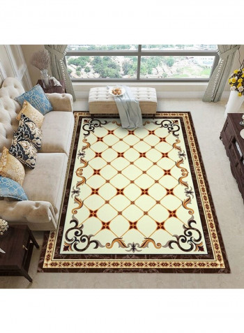 European Style Geometric Pattern Soft Mat Multicolour 140 x 200cm