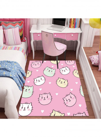 Bedroom Room Sweet Cute Animal Pattern Carpet Multicolour 120 x 160cm