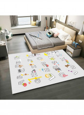 1-Piece Foldable Fashion Cartoon Carpet Multicolour 120 x 160cm