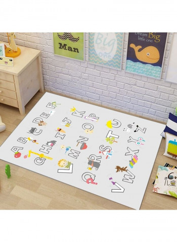 1-Piece Foldable Fashion Cartoon Carpet Multicolour 120 x 160cm