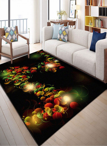 Bubbles Pattern Bedroom Rug Multicolour 140x200cm
