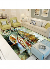 Printed Floor Rug Multicolour 120x160cm