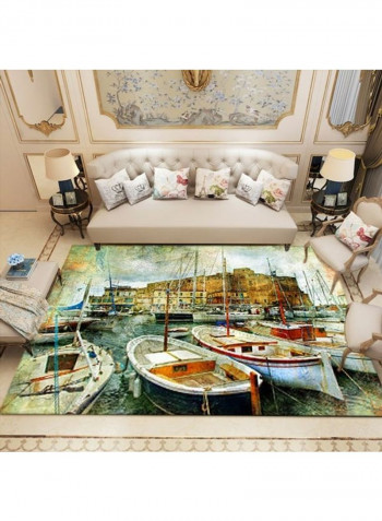 Printed Floor Rug Multicolour 120x160cm