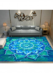 1-Piece Anti-Slip Soft Nordic Style Carpet Blue 120 x 160cm