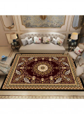 Floral Pattern Anti-Slip Floor Rug Multicolour 120x160cm