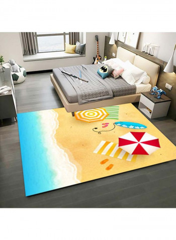 Casual Beach Pattern Carpet Multicolour 120x160cm