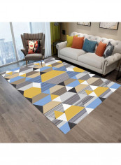 Geometric Pattern Floor Rug Multicolour 140x200cm