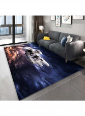 European Style Anti-Skidding Printed Carpet Multicolour 120x160cm