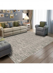 Simple Design Anti Slip Durable Carpet Grey 120x160cm