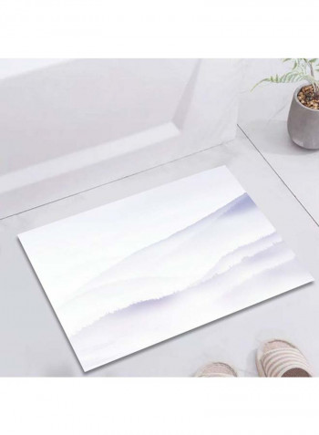 1-Piece Balcony Rug Simple Fashion Luxury Carpet White 120 x 160cm