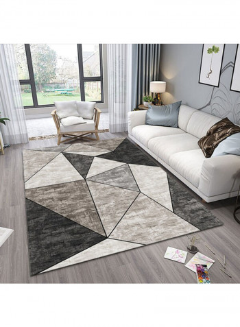 Anti-Skid Ethnic Style Creative Floor Carpet Multicolour 120 x 160cm