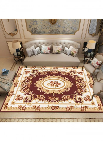 European Style Anti-Skidding Floral Pattern Carpet Multicolour 120x160cm