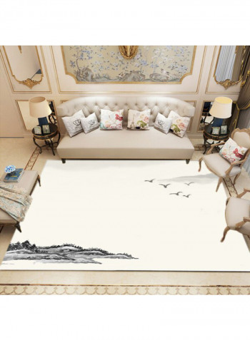 Classic Luxury Chinese Style Carpet White 120 x 160cm