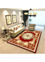 Classic Rectangular Rug Red/Beige 140x200cm