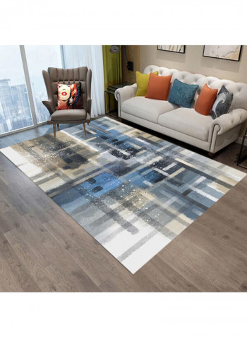 Printed Anti-Slip Floor Rug Multicolour 140x200cm