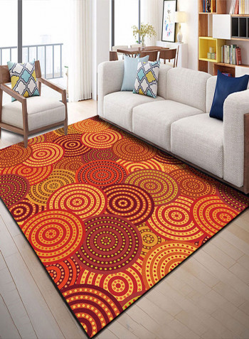 Circles Pattern Rug Multicolour 140x200cm