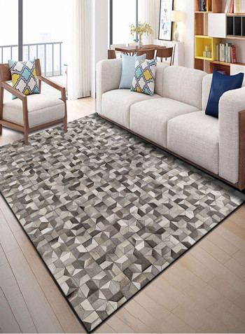 Living Room Floor Rug Grey/White 140x200cm