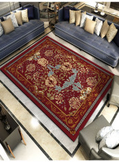 Vintage European Style Floral Printed Mat Multicolour 140x200cm