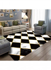 Geometric Pattern Anti-Slip Durable Carpet Multicolour 120x160cm