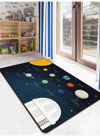 Space Pattern Comfortable Anti-Skidding Fashion Mat Multicolour 140x200cm