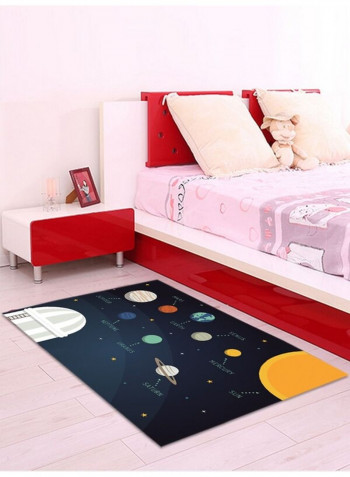 Space Pattern Comfortable Anti-Skidding Fashion Mat Multicolour 140x200cm